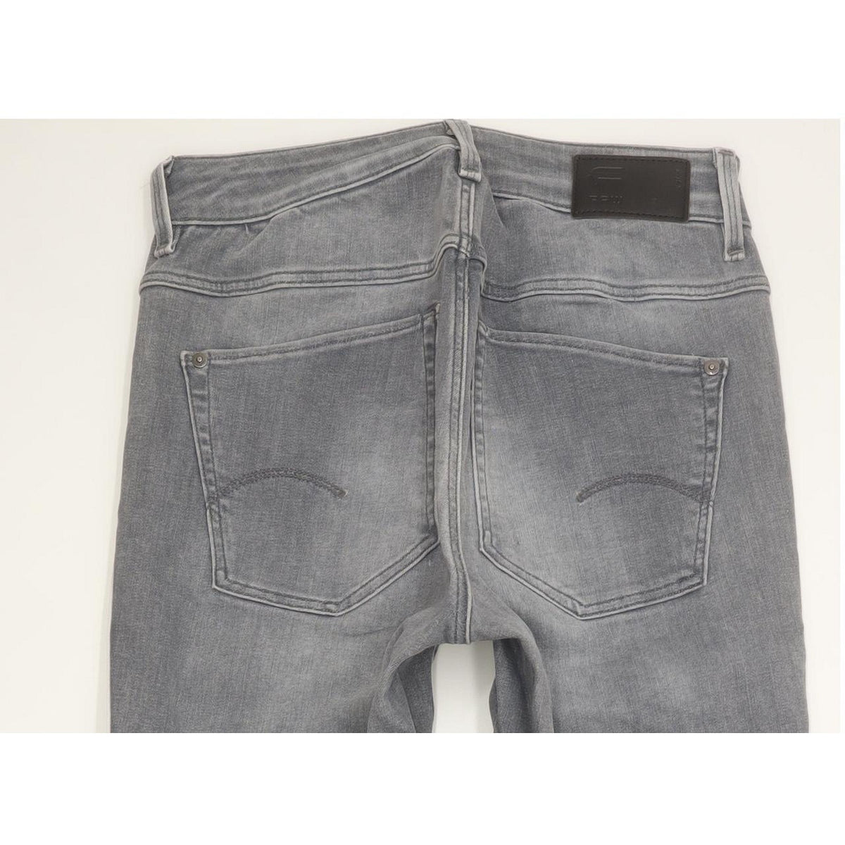 G-Star Biwes Stripe Women Grey Skinny Slim Stretch Jeans W28 L32