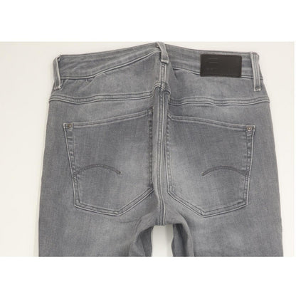 G-Star Biwes Stripe Women Grey Skinny Slim Stretch Jeans W28 L32