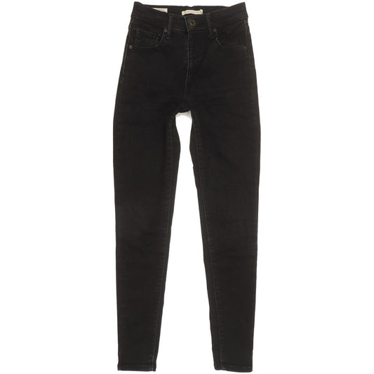 Levi's Mile Women Black Skinny Slim Jeans W25 L27
