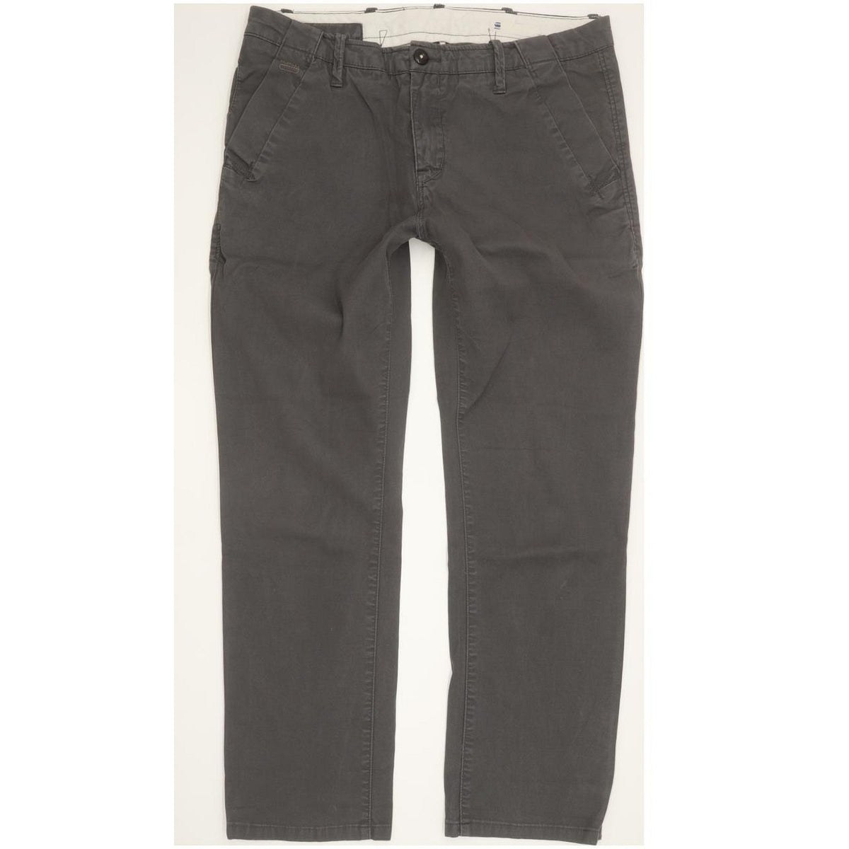 G-Star Bronson Women Grey Tapered Loose Chino Stretch Jeans W29 L26