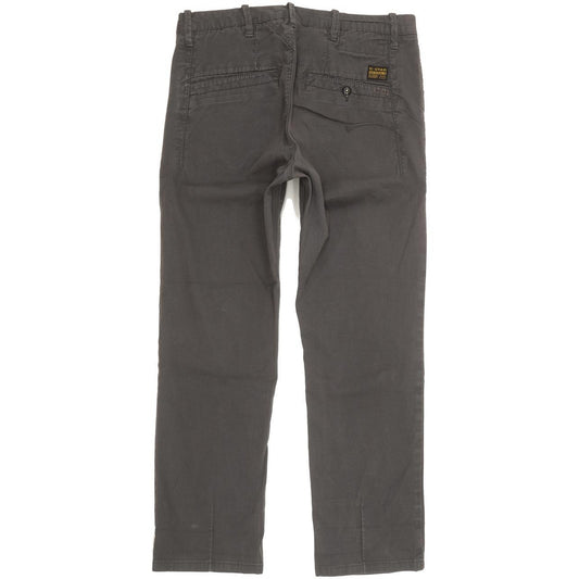 G-Star Bronson Women Grey Tapered Loose Chino Stretch Jeans W29 L26