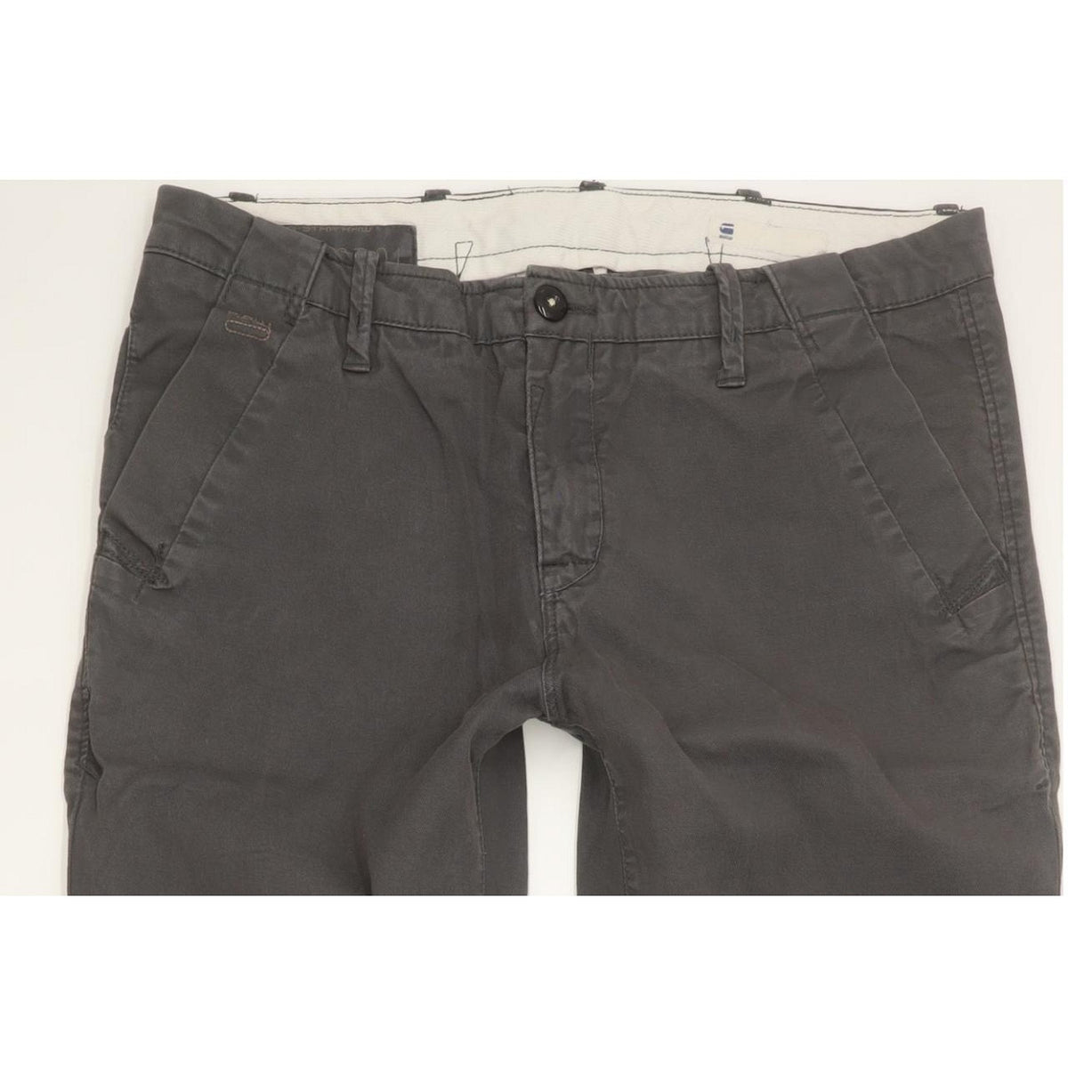 G-Star Bronson Women Grey Tapered Loose Chino Stretch Jeans W29 L26