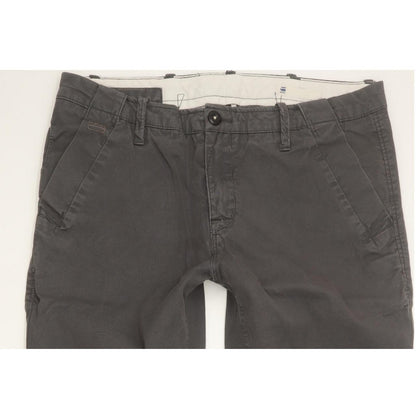 G-Star Bronson Women Grey Tapered Loose Chino Stretch Jeans W29 L26