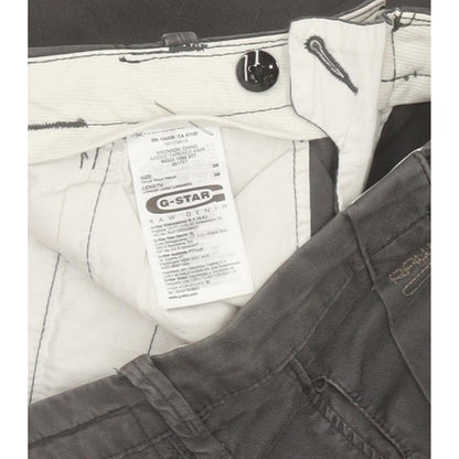 G-Star Bronson Women Grey Tapered Loose Chino Stretch Jeans W29 L26