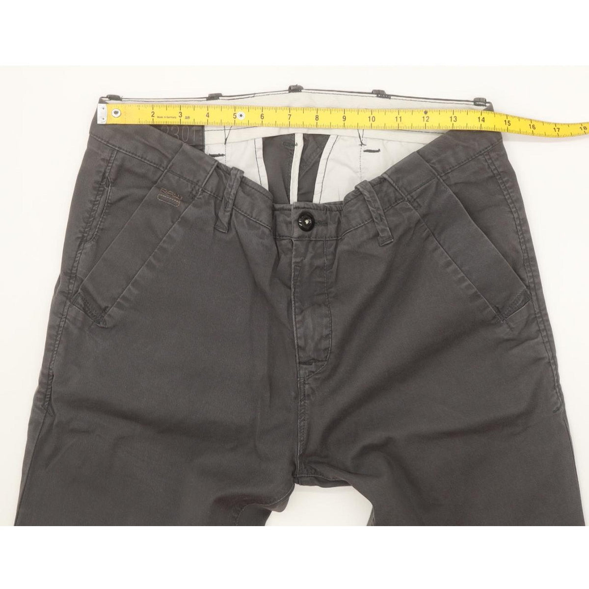 G-Star Bronson Women Grey Tapered Loose Chino Stretch Jeans W29 L26