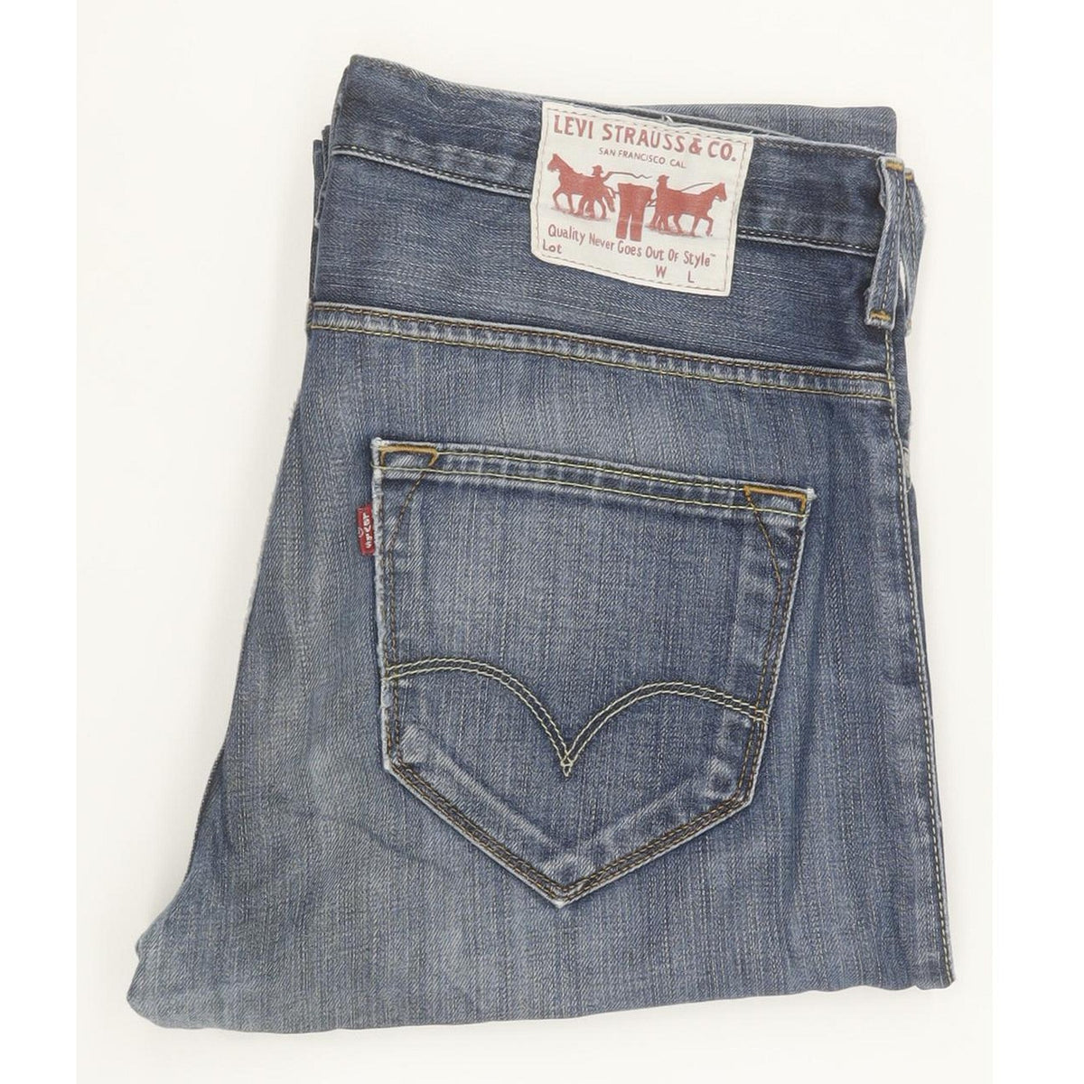 Levi's Men Blue Straight Regular Jeans W34 L30