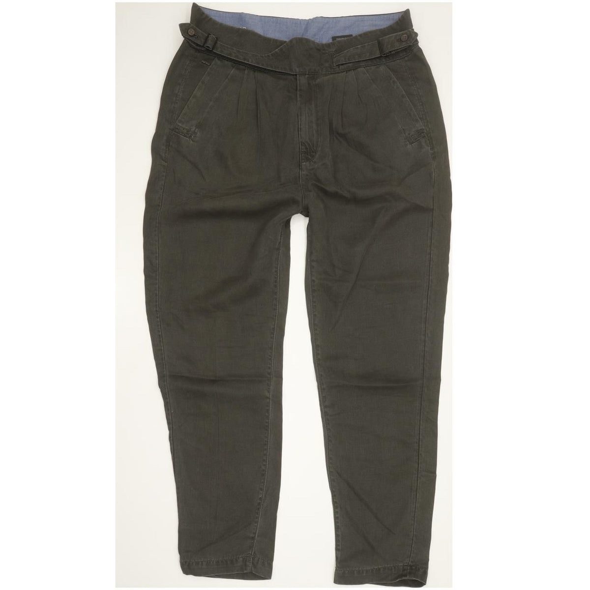 G-Star Bronson Army Chino Khaki Tapered Relaxed Boyfriend Jeans High Waisted W26 L32