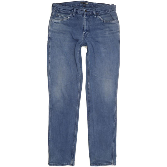 Levi's Line 8 Men Blue Straight Slim Stretch Jeans W33 L32