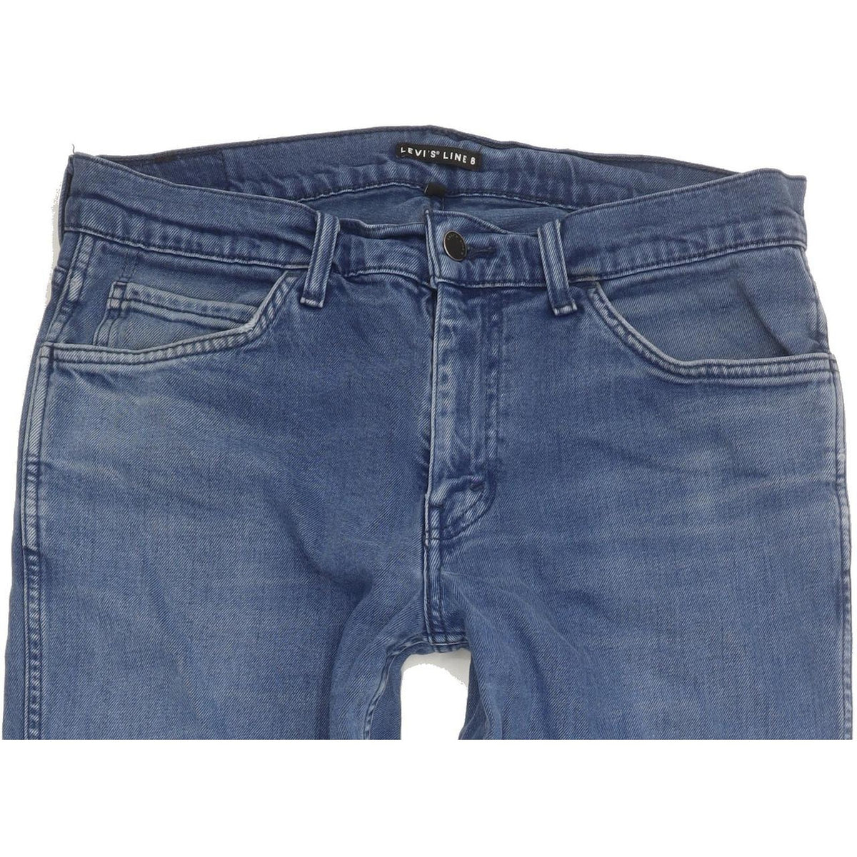 Levi's Line 8 Men Blue Straight Slim Stretch Jeans W33 L32