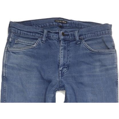 Levi's Line 8 Men Blue Straight Slim Stretch Jeans W33 L32