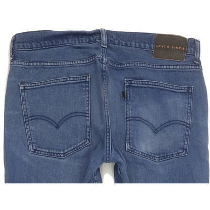 Levi's Line 8 Men Blue Straight Slim Stretch Jeans W33 L32