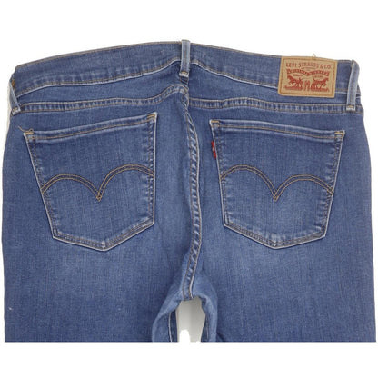 Levi's 710 Super Women Blue Skinny Slim Stretch Jeans W31 L32