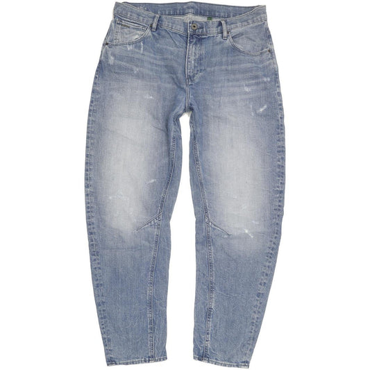 G-Star Arc 3D Men Blue Tapered Relaxed Boyfriend Stretch Jeans W30 L34