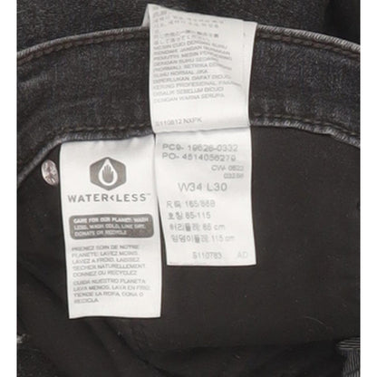 Levi's 311 Shaping Women Charcoal Skinny Slim Stretch Jeans W34 L29