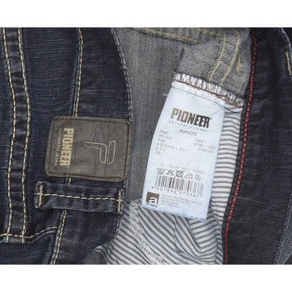 Pioneer Rando Men Blue Straight Regular Stretch Jeans W32 L32