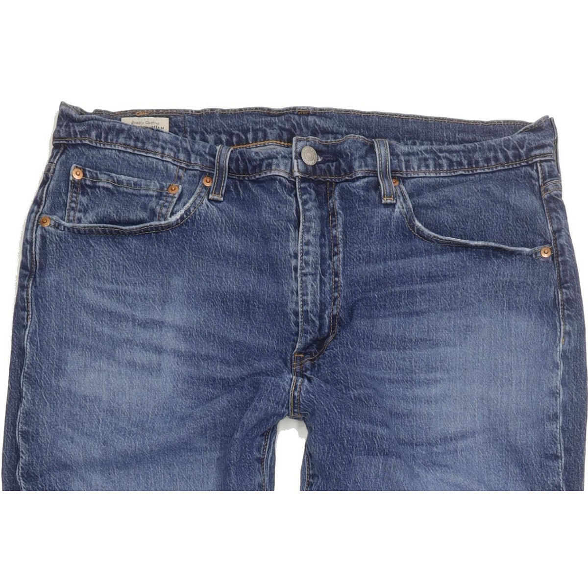 Levi's Men Blue Straight Regular Stretch Jeans W36 L32