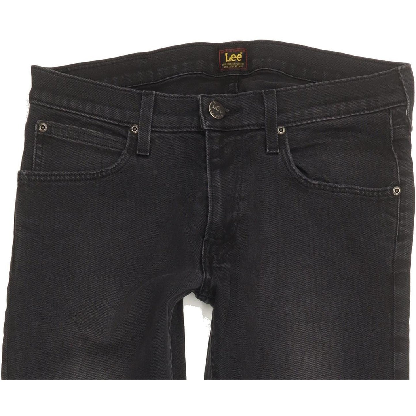 Lee Luke Men Black Skinny Slim Stretch Jeans W31 L31