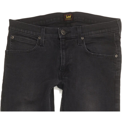 Lee Luke Men Black Skinny Slim Stretch Jeans W31 L31