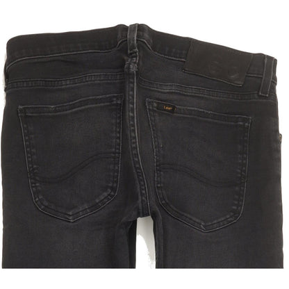 Lee Luke Men Black Skinny Slim Stretch Jeans W31 L31