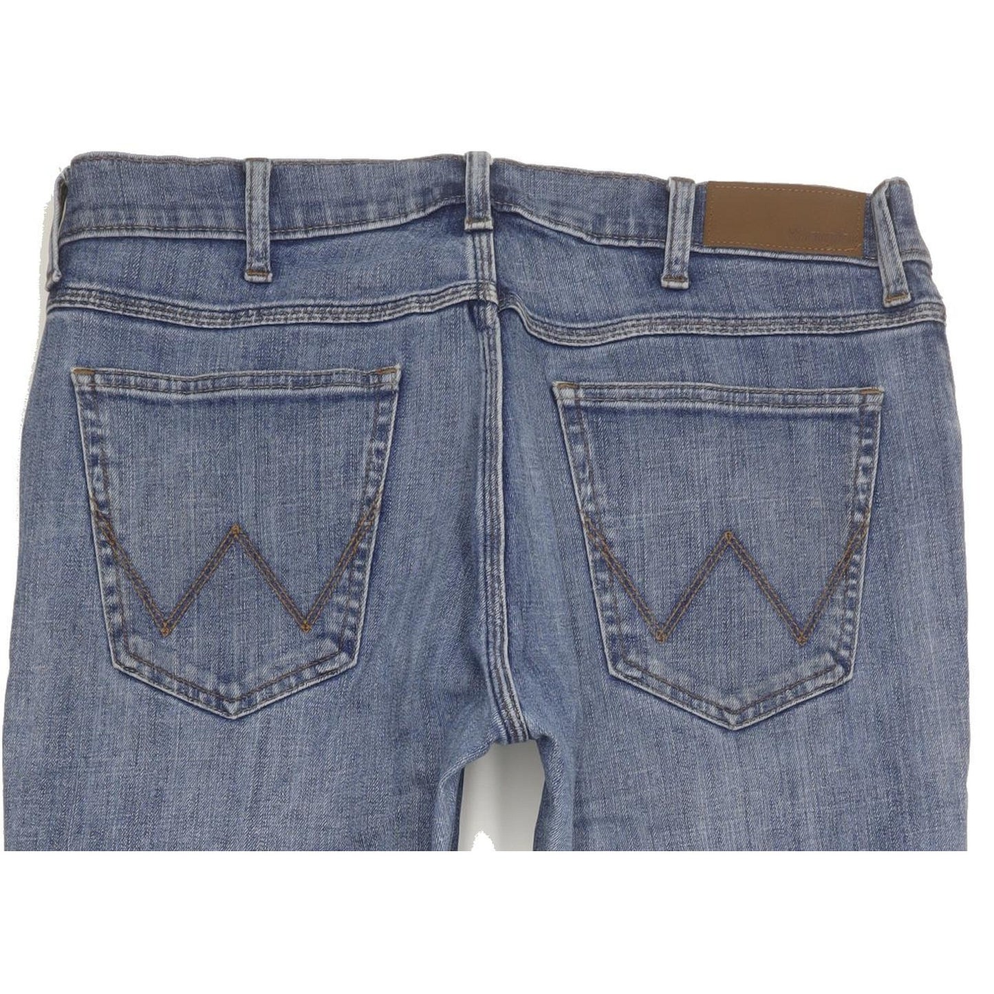 Wrangler Authentic Men Blue Straight Regular Stretch Jeans W34 L33