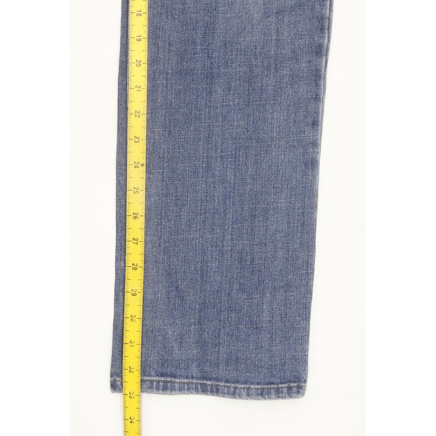 Wrangler Authentic Men Blue Straight Regular Stretch Jeans W34 L33