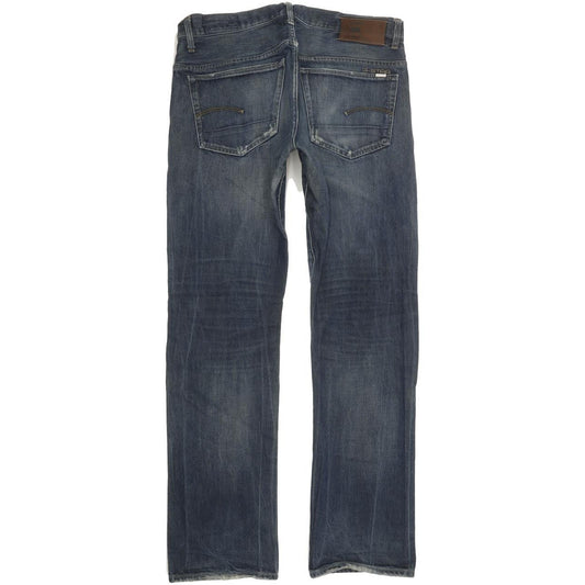 G-Star Men Blue Straight Regular Stretch Jeans W34 L33
