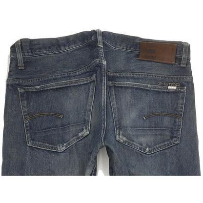 G-Star Men Blue Straight Regular Stretch Jeans W34 L33