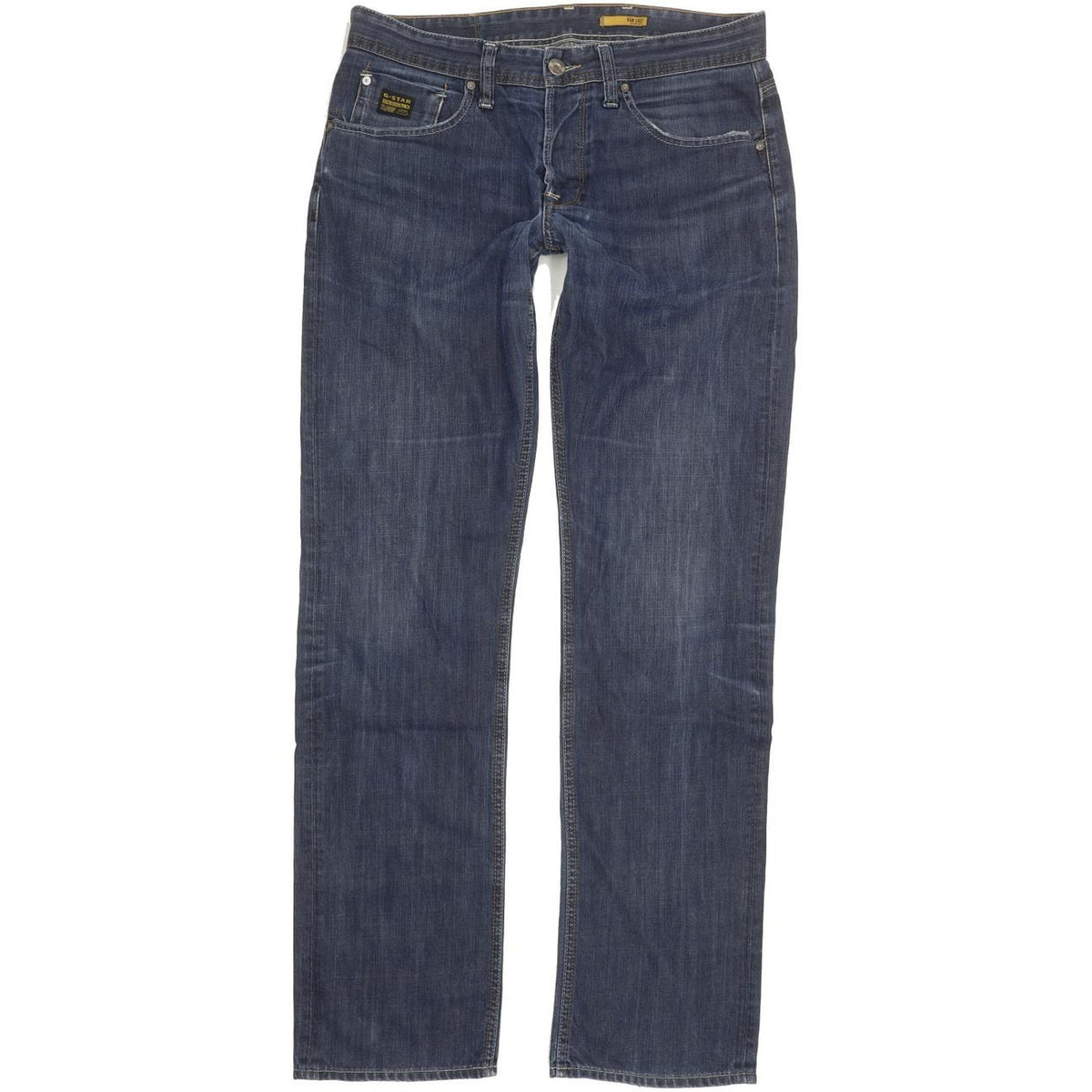 G-Star Porter Men Blue Straight Regular Jeans W34 L35