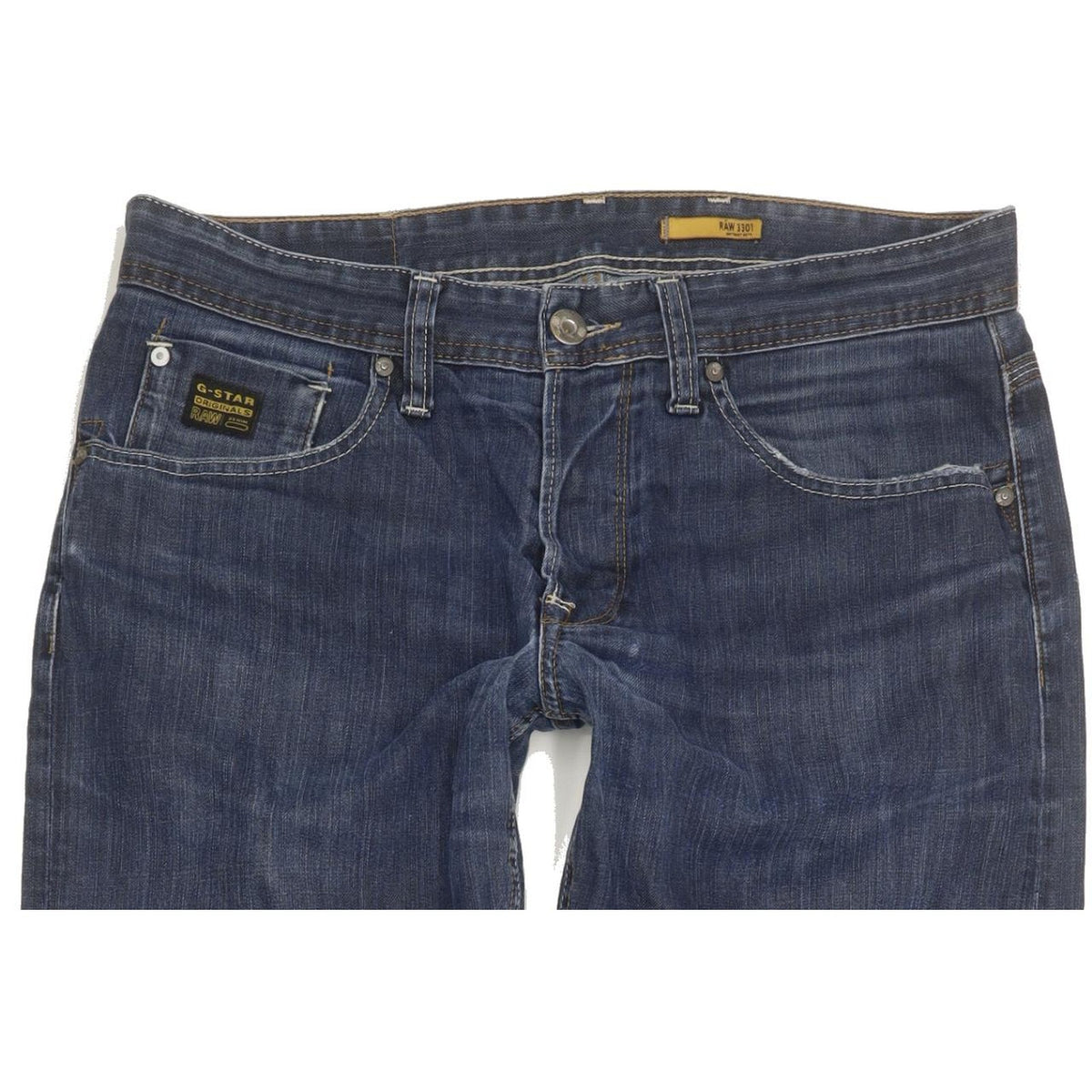 G-Star Porter Men Blue Straight Regular Jeans W34 L35