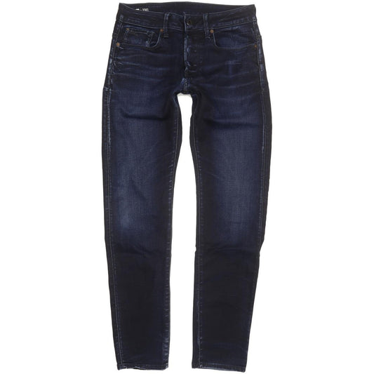 G-Star 3301 Men Navy Skinny Slim Stretch Jeans W30 L32