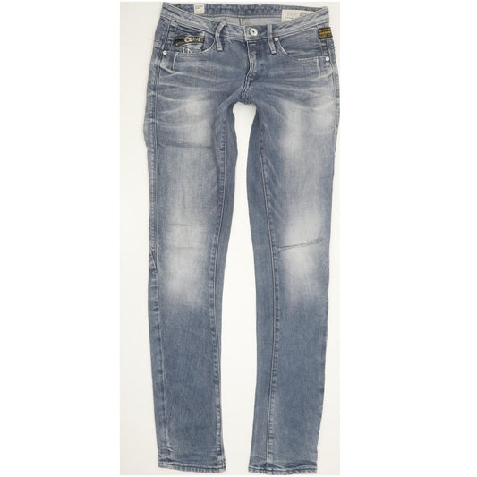 G-Star Ocean Women Blue Skinny Slim Stretch Jeans W28 L34