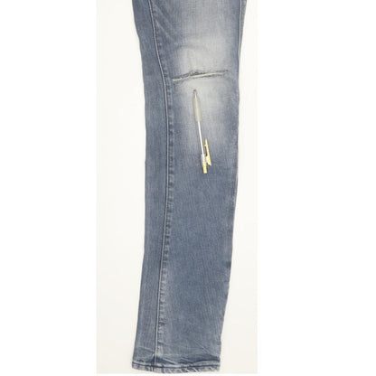 G-Star Ocean Women Blue Skinny Slim Stretch Jeans W28 L34