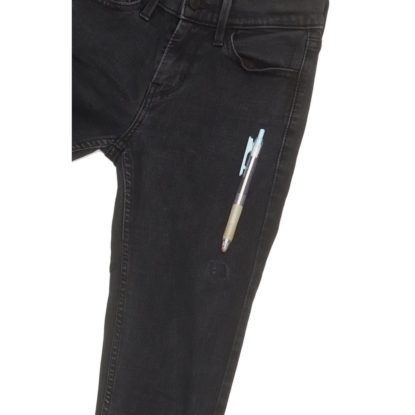Levi's 710 Super Women Black Skinny Slim Stretch Jeans W24 L30
