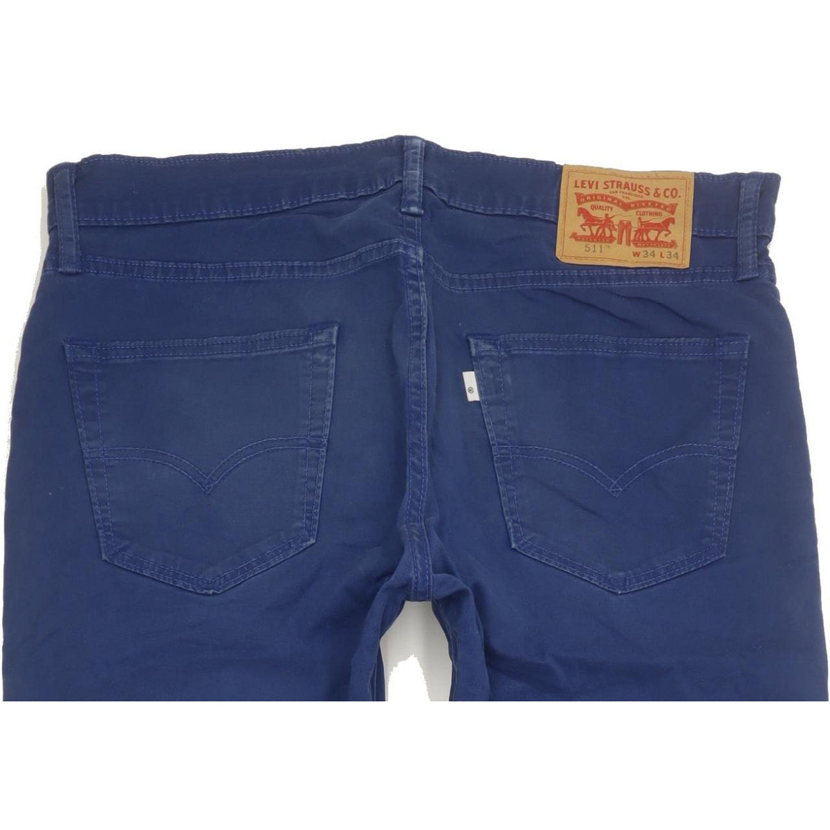 Levi's 511 Men Blue Straight Slim Stretch Jeans W34 L33