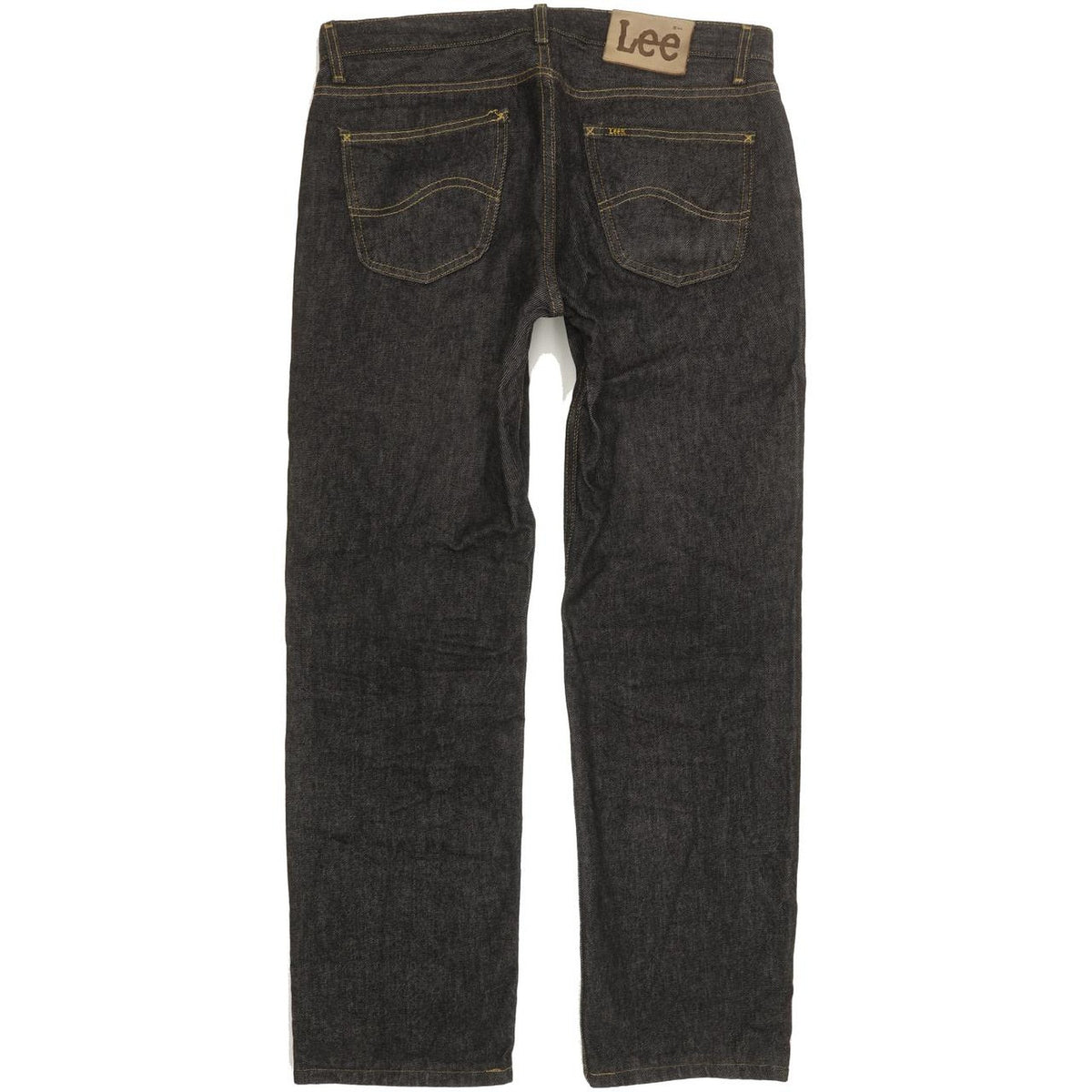 Lee Seattle Men Black Straight Regular Jeans W36 L31