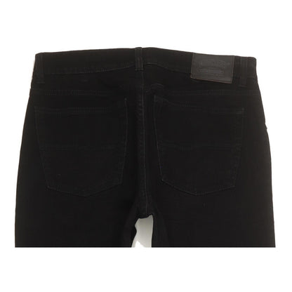 Pioneer Ron Men Black Straight Slim Stretch Jeans W32 L32