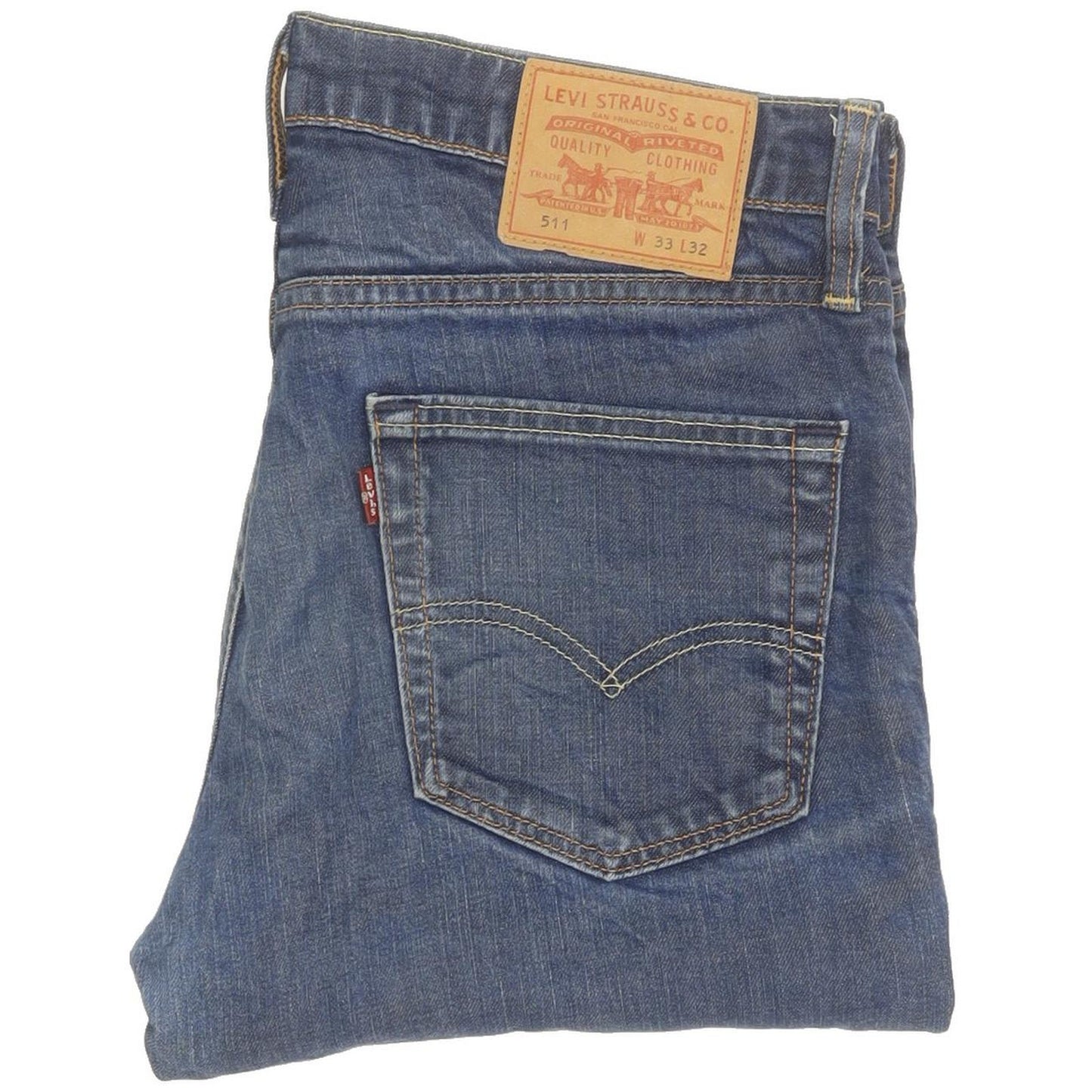 Levi's 511 Men Blue Straight Slim Jeans W33 L31