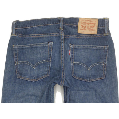 Levi's 511 Men Blue Straight Slim Stretch Jeans W32 L32