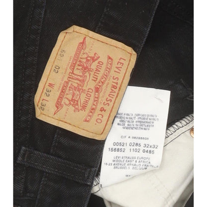 Levi's 521 Men Black Straight Regular Jeans W31 L31