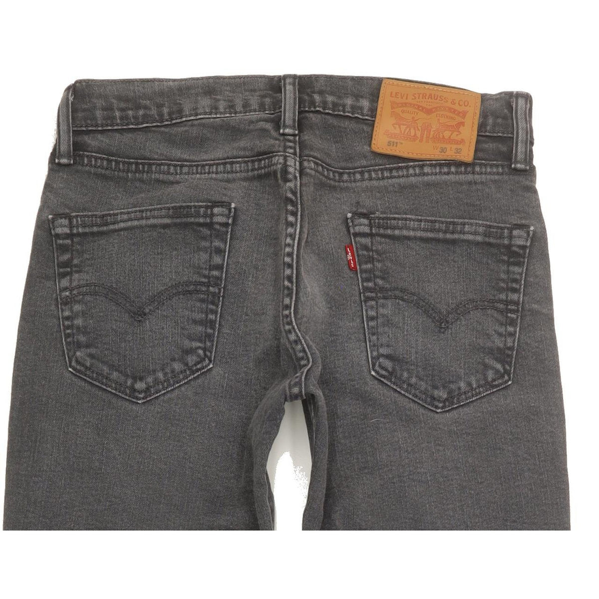 Levi's 511 Men Grey Straight Slim Stretch Jeans W30 L31