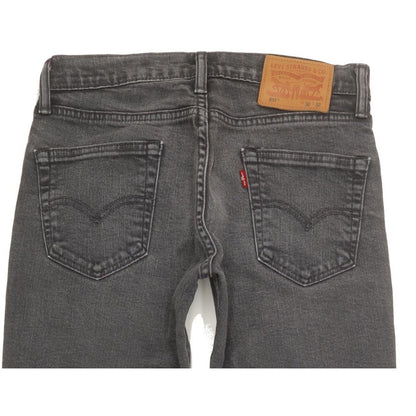 Levi's 511 Men Grey Straight Slim Stretch Jeans W30 L31