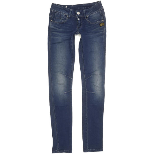 G-Star Fender Women Blue Skinny Slim Stretch Jeans W26 L32