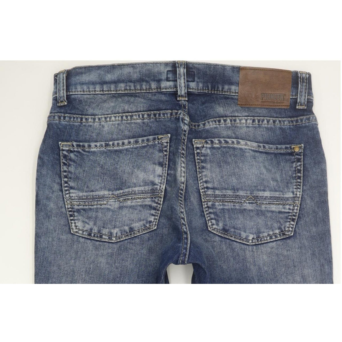 Pioneer Rando Men Blue Straight Regular Stretch Jeans W32 L30