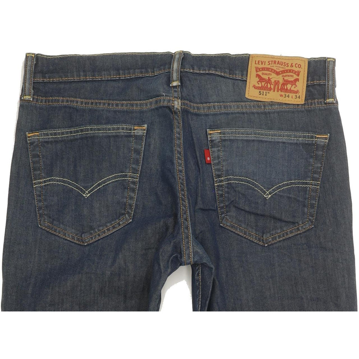 Levi's 511 Women Blue Straight Slim Stretch Jeans W34 L33