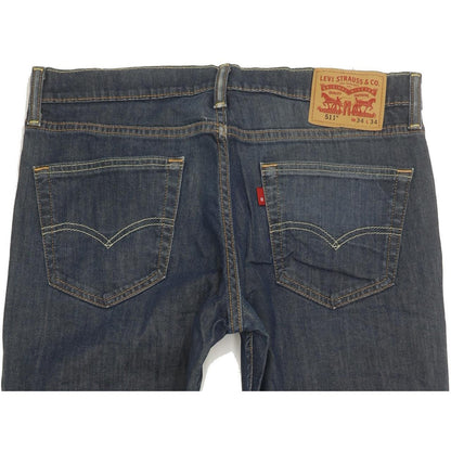 Levi's 511 Women Blue Straight Slim Stretch Jeans W34 L33