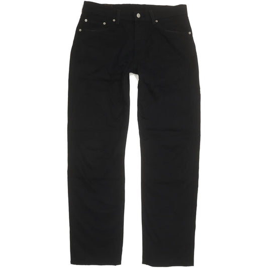 Levi's 751 Men Black Straight Regular Stretch Jeans W33 L31