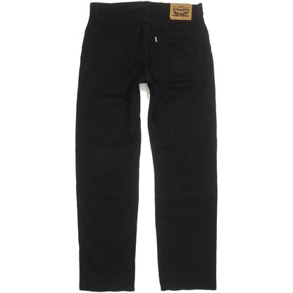 Levi's 751 Men Black Straight Regular Stretch Jeans W33 L31