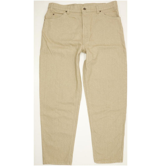 Levi's 550 Made in USA Beige Tapered Relaxed Jeans High Waisted W38 L30