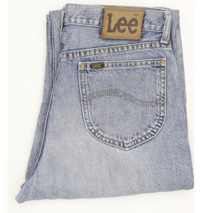 Lee Men Blue Straight Regular Jeans W34 L30