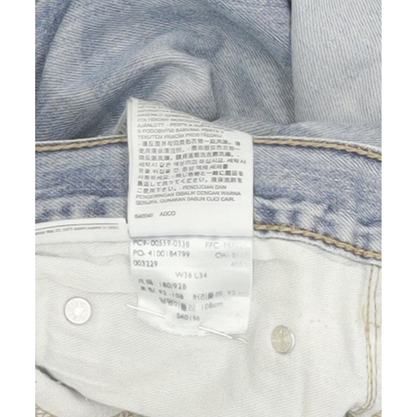 Levi's 559 Men Blue Straight Relaxed Jeans W36 L34